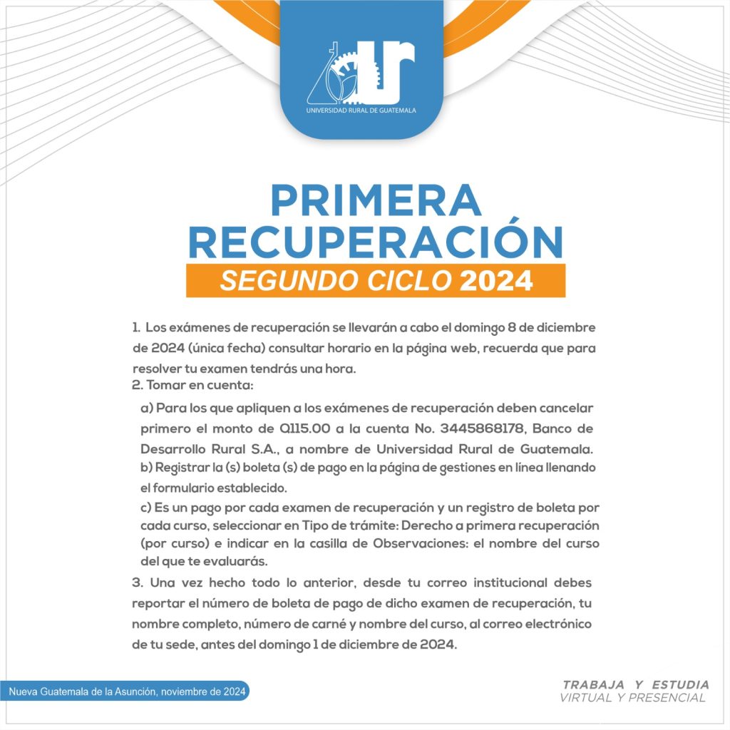 Primera recuperación